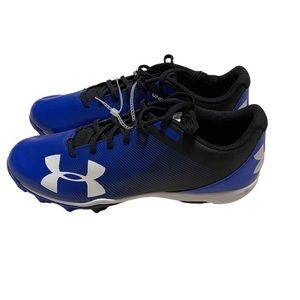 Under Armour Football Cleat Men's Blue/White New without Box. Size 12